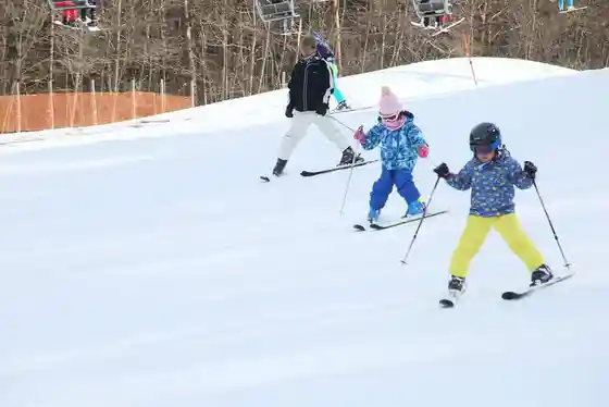 Jibuzaka Kogen ski area at about 1,187 m, directly off Route 153 in southern Nagano.