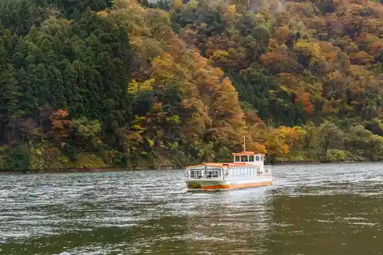 Aga Nogawa Line no Autumn Leaves