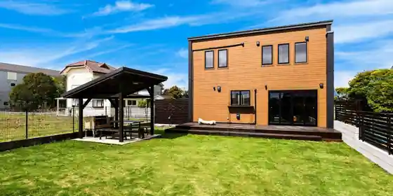 Beds and Dog run