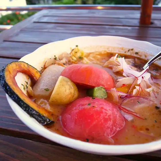 Vegetable Dishes and Soup Curry Shop Nanyotei