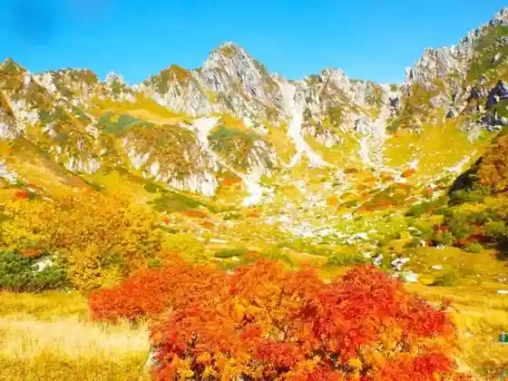 Autumn Foliage at Senjojiki, Central Alps