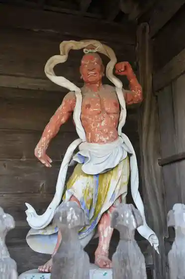 Kumadani-ji Nio gate figure, Donari-cho, Awa