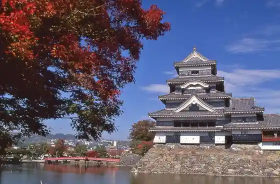 Autumn Foliage at Matsumoto Castle