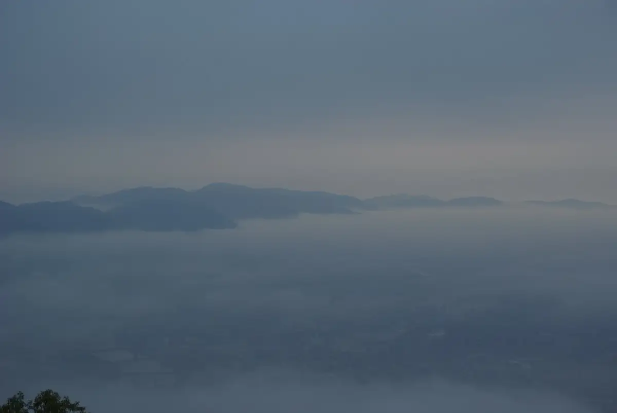 Sea of clouds over Miyoshi from Mt. Takaya