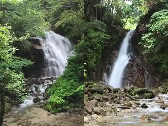 Otoko Falls and Onna Falls
