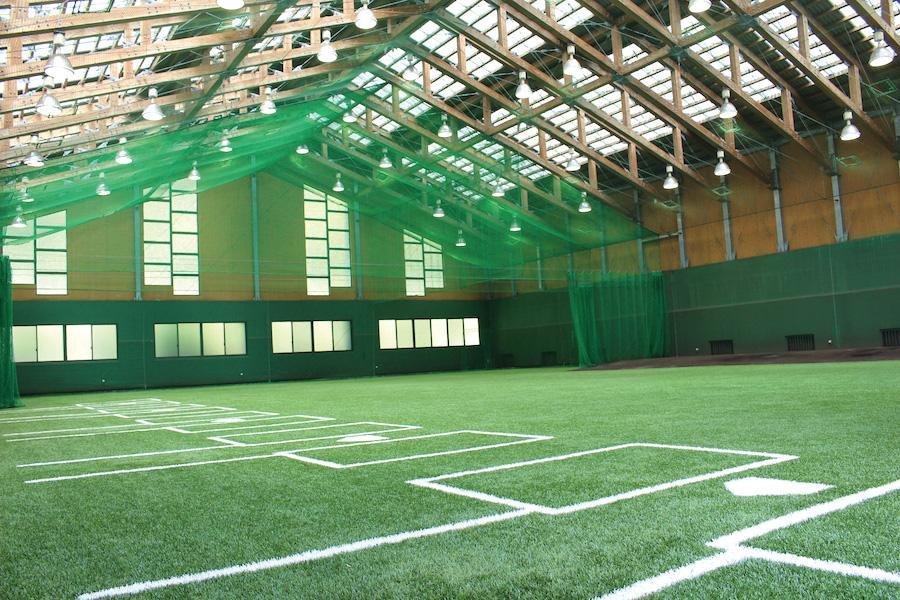 Tenpuku Stadium Indoor Pitching Practice Facility (Bullpen)