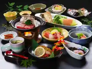 Washoku To Italian no Yugo Ga Tanoshi Meru Cuisine Yado Yuda Ue Onsen Ryokan Hatsune