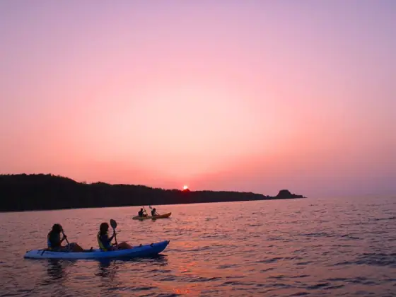 Aru Guide Okinawa CS Sunset Kayak Adventure