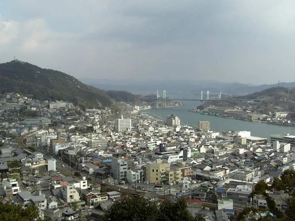 Onomichi city from Senko-ji