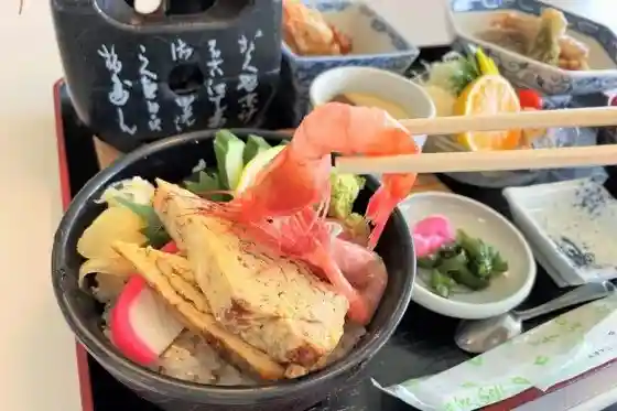 ” Toto no U ” Gokujo Taiken ! Namban Ebi O Zen × Viewpoint Furo no Zeitaku Setto