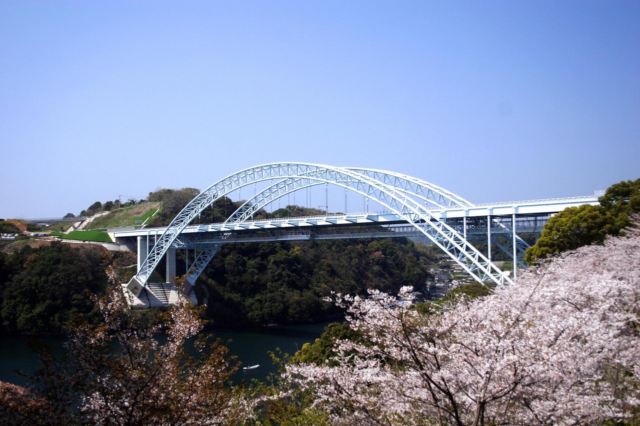 Saikai Bridge and New Saikai Bridge