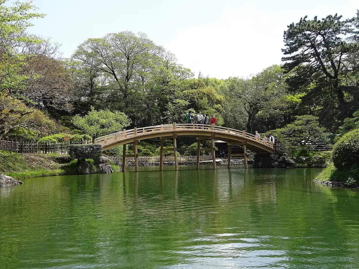 Kangetsu Bridge at Ritsurin Garden, Special Place of Scenic Beauty, Takamatsu