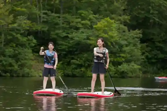 Sutandoappupadorusafin /SUP Experience (▲ Echigo Tsumari Dai Gen Tera Kogen Campground)