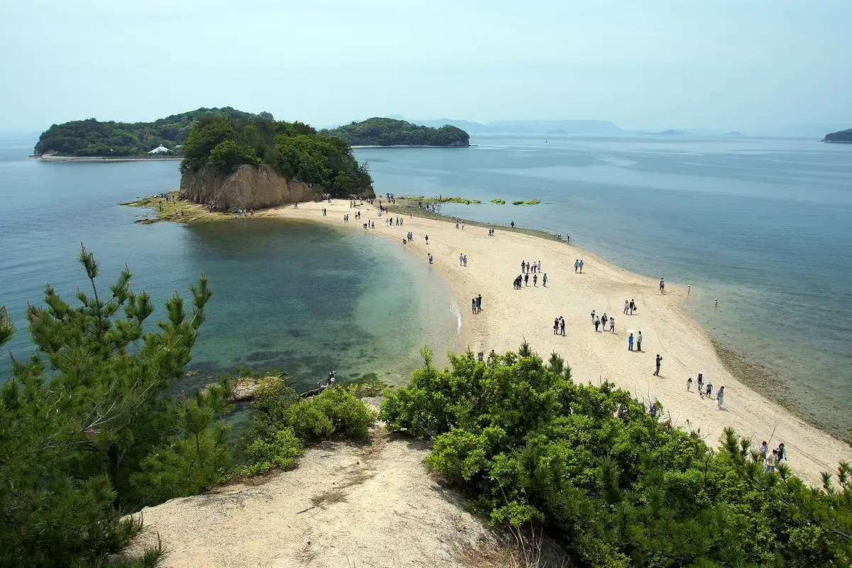 Angel Road sandbar, Tonosho, Kagawa