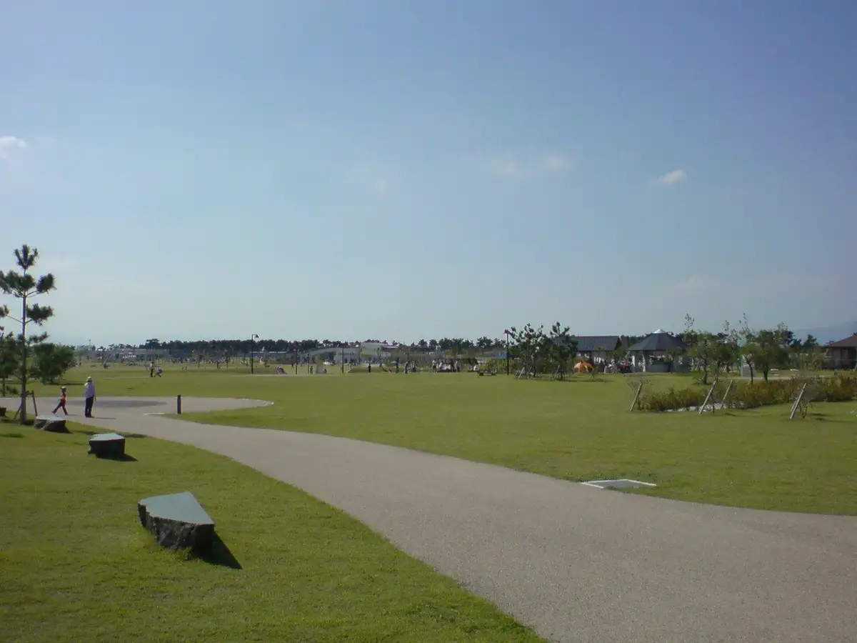 Tsukimigaoka seaside park and beach, Matsushige Town