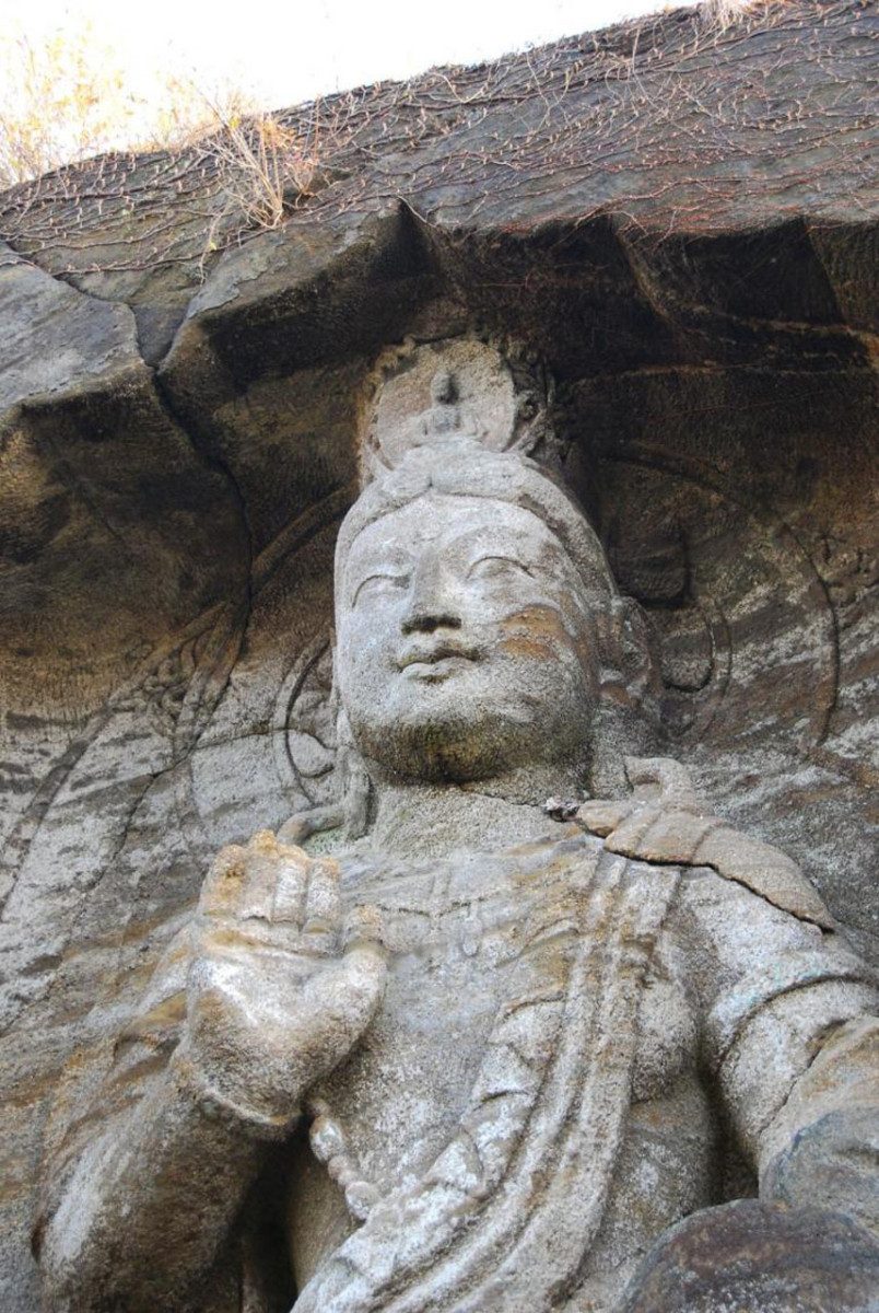 Cliff-carved Buddha
